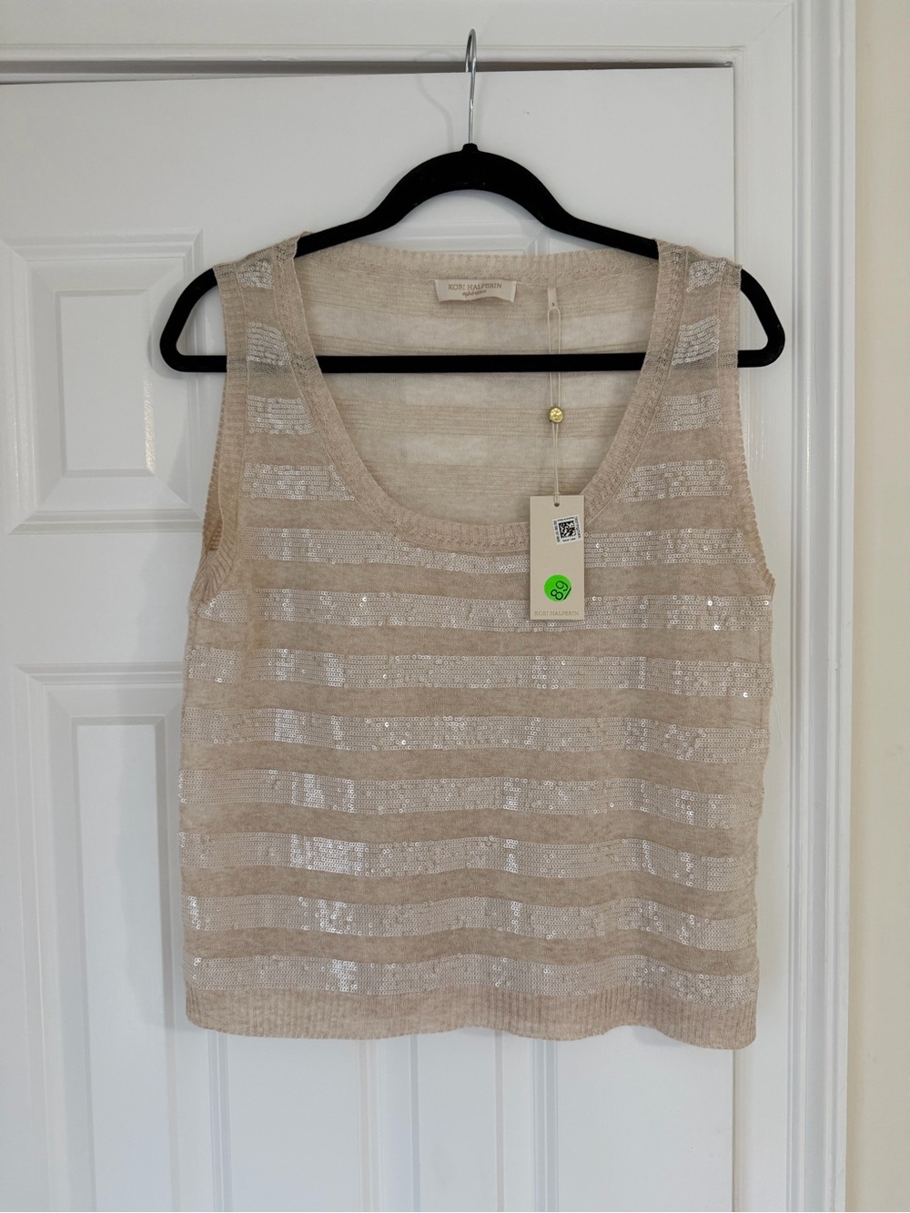 Kobi Halperin Sequin Sweater Tank Size S
NWT